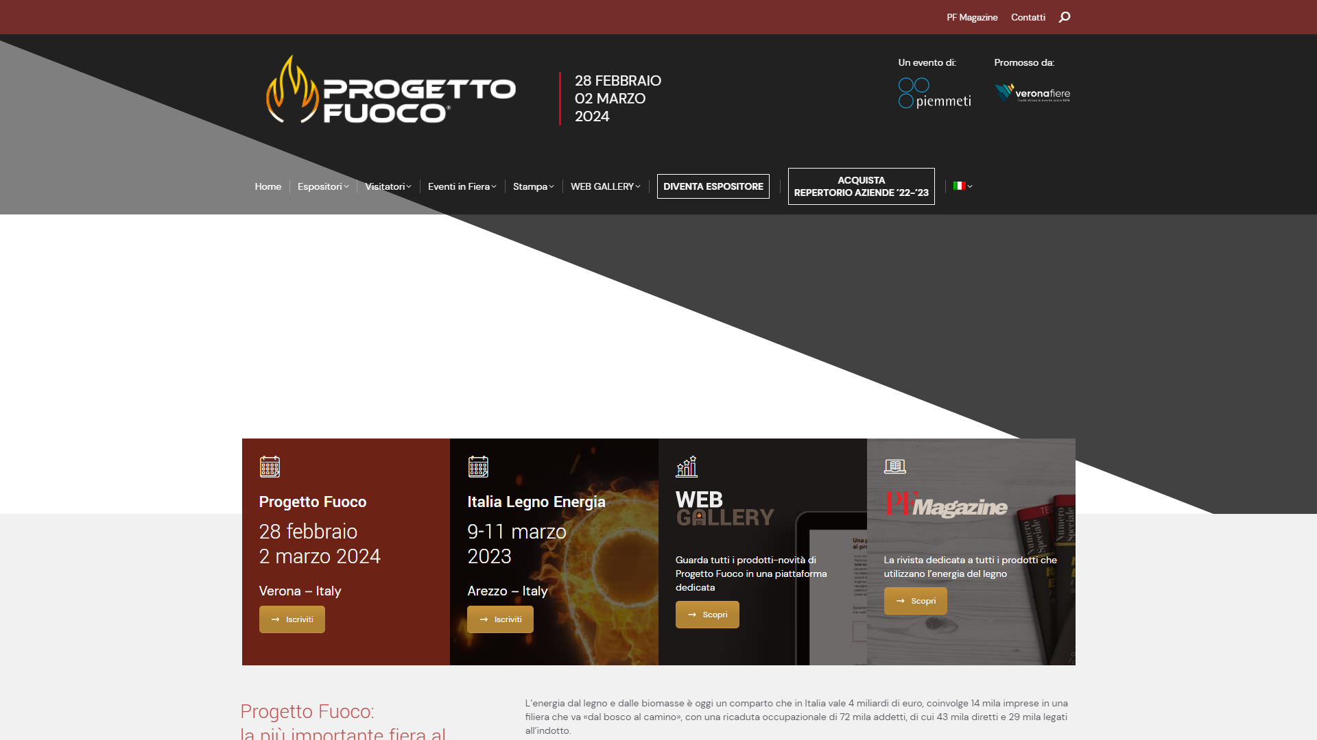 PROGETTO FUOCO 2024 World Trade Show Navi