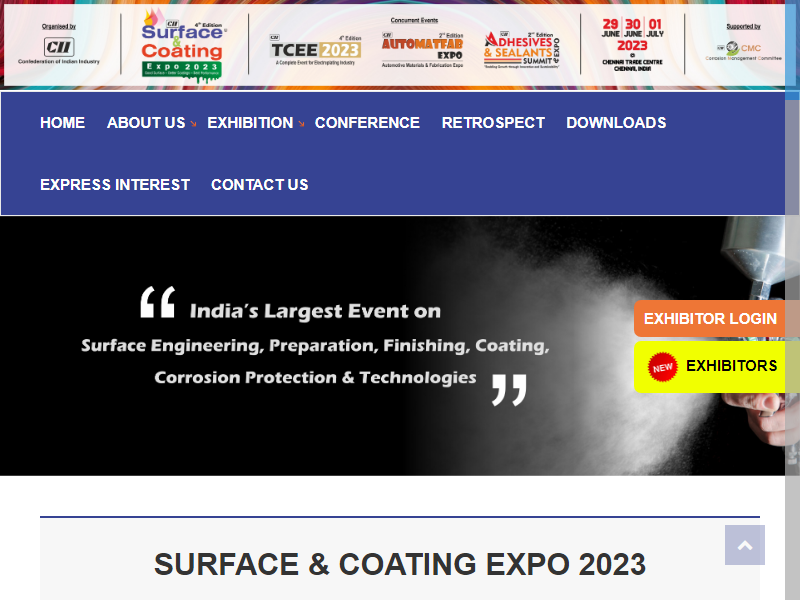 SURFACE & COATING EXPO 2023 World Trade Show Navi