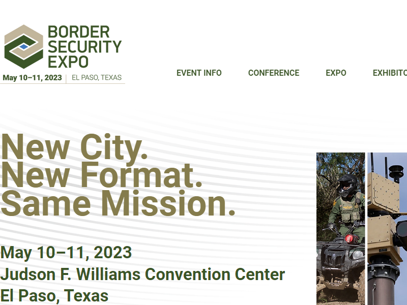 BORDER SECURITY EXPO 2023 World Trade Show Navi