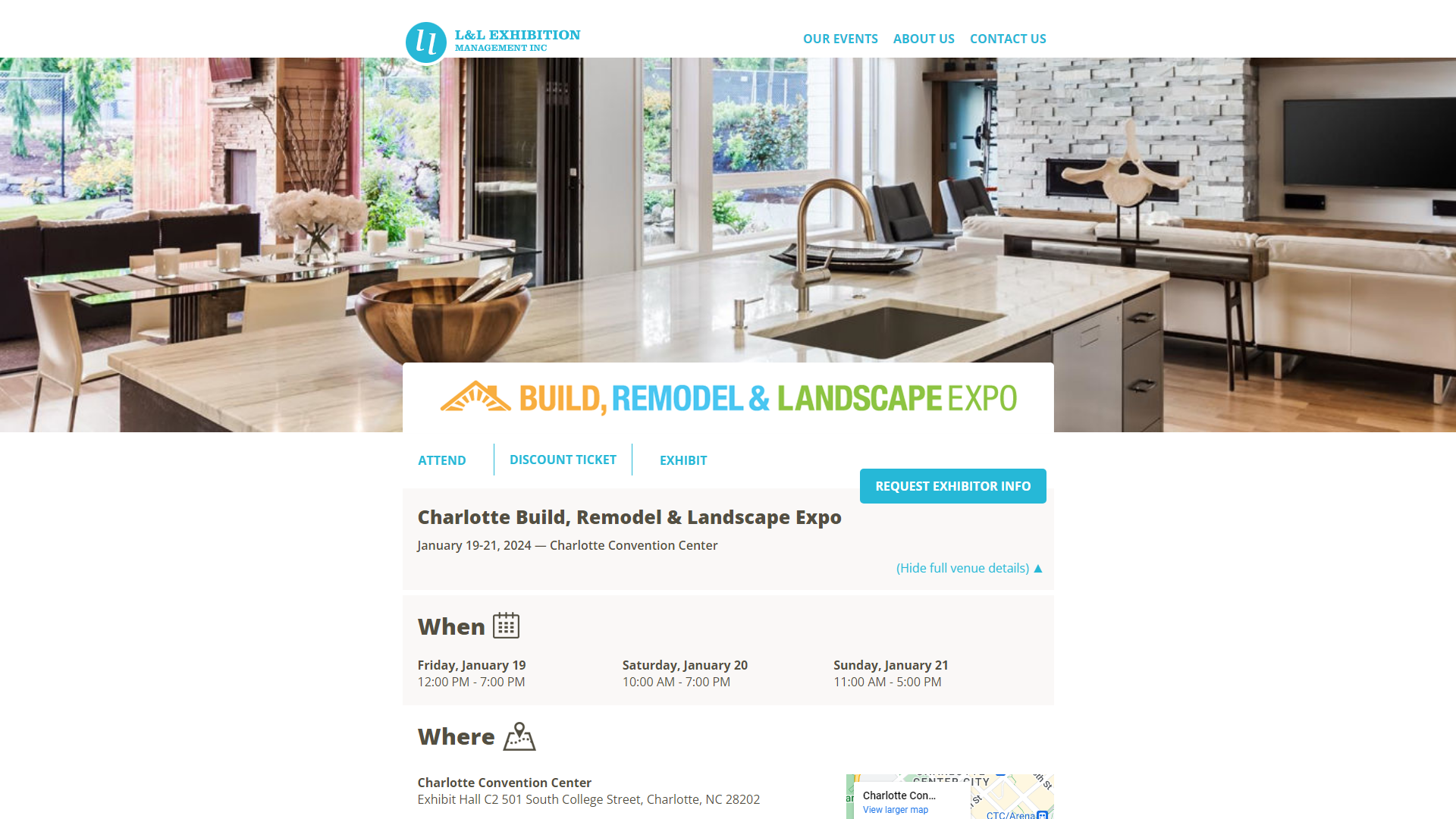 CHARLOTTE BUILD, REMODEL & LANDSCAPE EXPO 2024 World Trade Show Navi