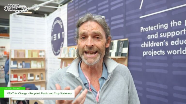 Recycled plastic and crops stationery – VENT For Change [LONDON INTERNATIONAL STATIONERY SHOW 2026]