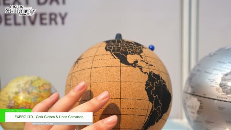 Cork Globes & Linen Canvases – EXERZ LTD [LONDON INTERNATIONAL STATIONERY SHOW 2026]