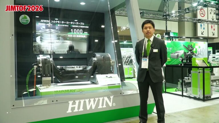 High-speed torque motor rotary table RAB-630 – HIWIN Corp. [JIMTOF 2026]